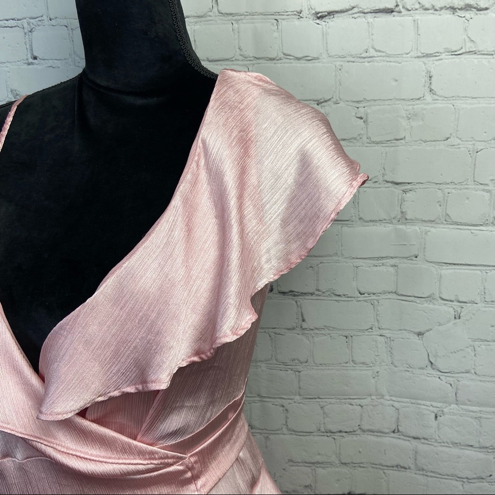 AXAX Wrap Ruffle Asymmetrical Top - Picture 4 of 9